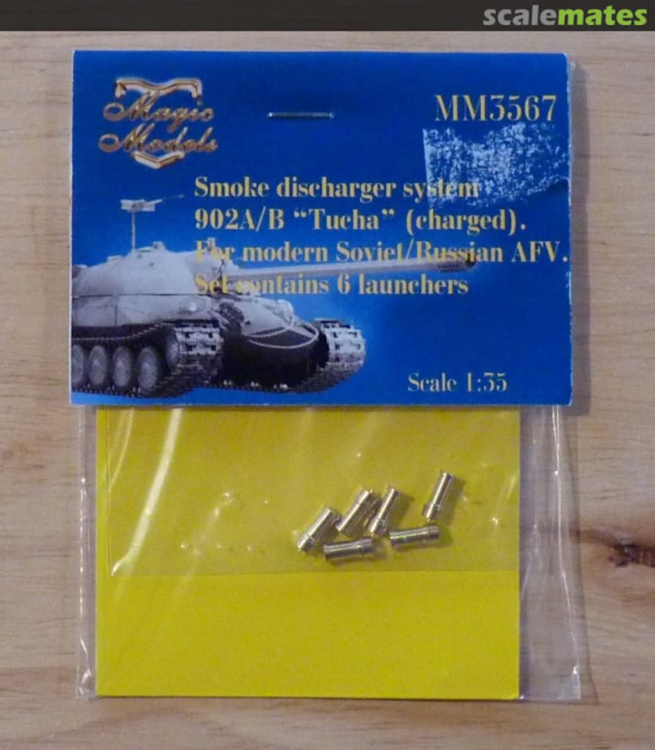 Boxart Smoke discharger system 902A/B "Tucha" (charged) MM3567 Magic Models Boxart Smoke discharger system 902A/B "Tucha" (charged) MM3567 Magic Models