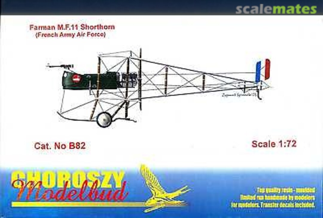 Boxart Farman M.F.11 Shorthorn (French Army Air Force) B82 Choroszy Modelbud Boxart Farman M.F.11 Shorthorn (French Army Air Force) B82 Choroszy Modelbud