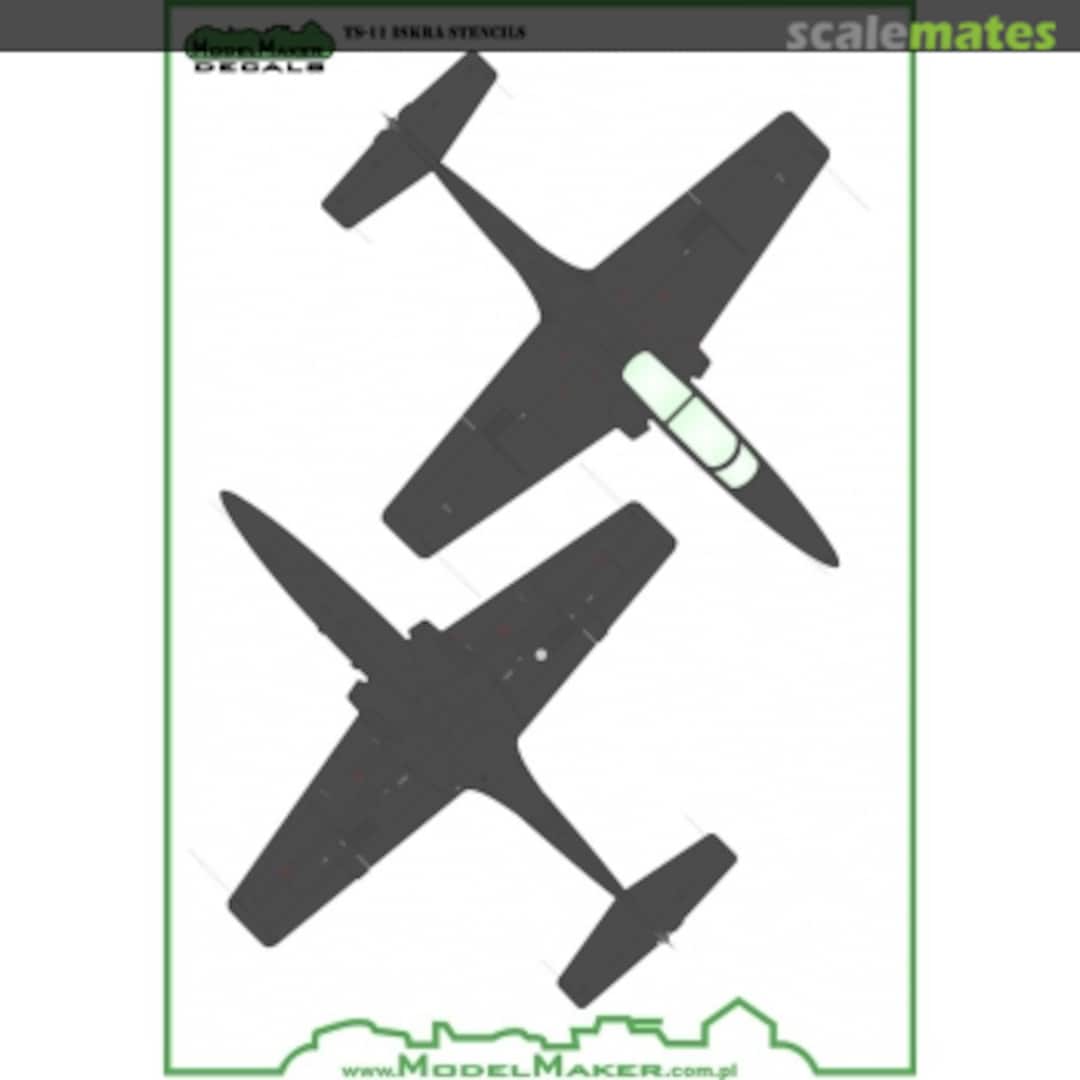 Boxart TS-11 Iskra - Stencils D72041 ModelMaker