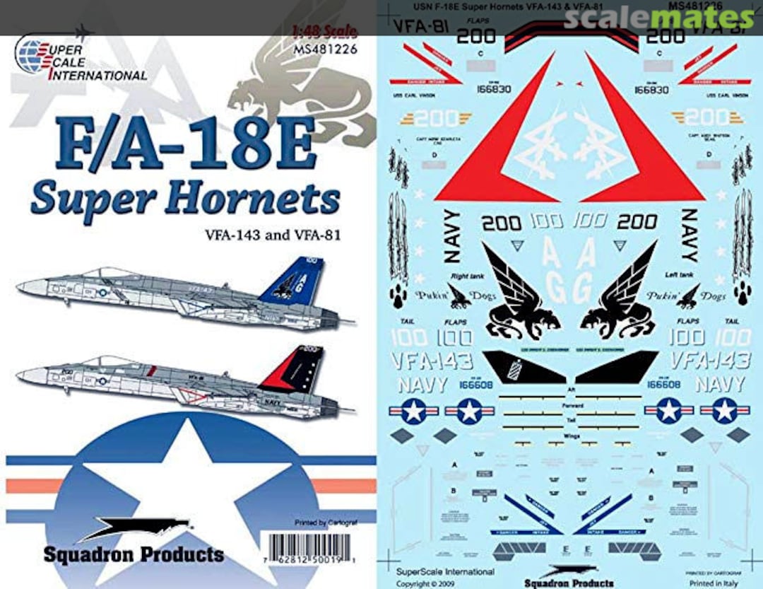 Boxart F/A-18E Super Hornets MS481226 SuperScale International Boxart F/A-18E Super Hornets MS481226 SuperScale International
