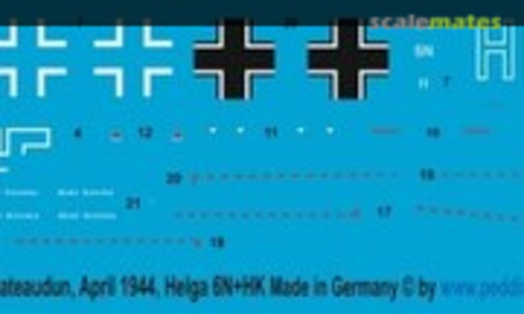 1:72 He 177 A-3 2./KG 100, Chateaudun 1944 (Peddinghaus-Decals 2800)