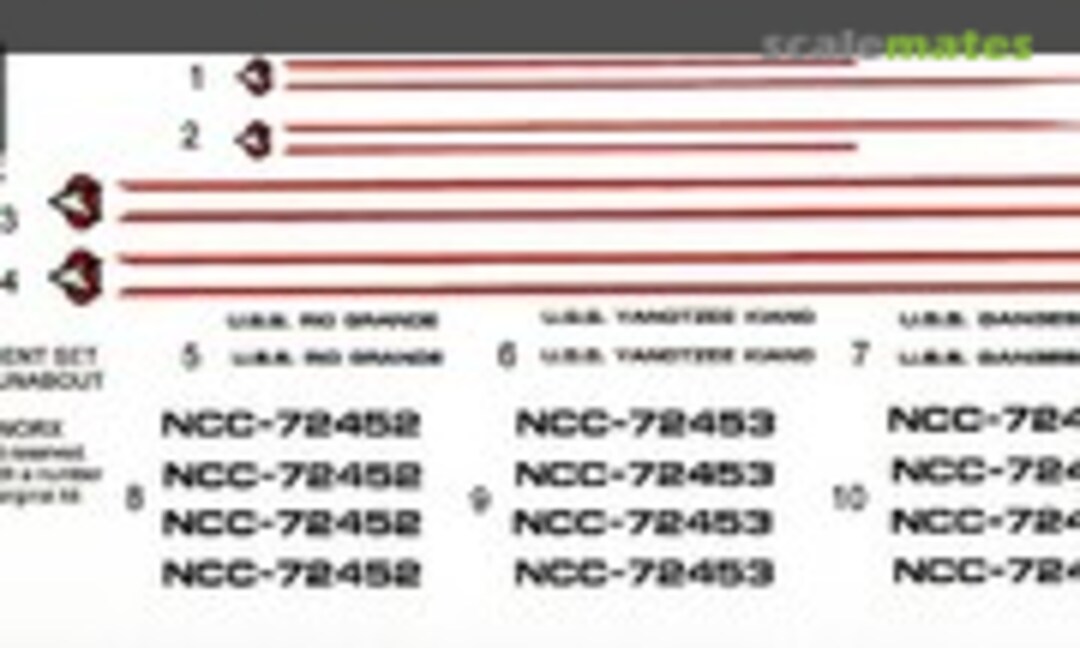 1:72 Runabout Decals (HDA Modelworx IN0420) IN0420