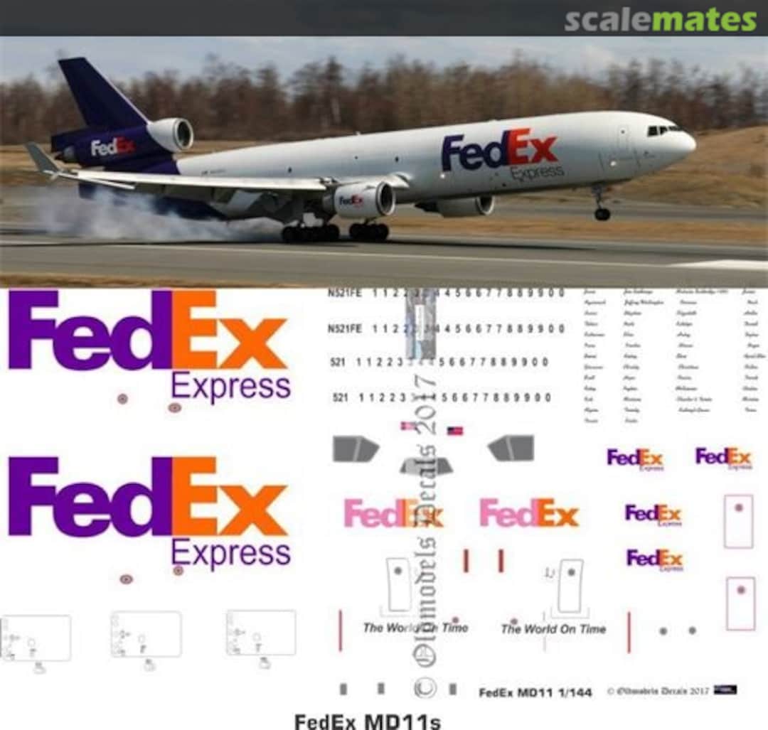 Boxart FedEx MD11s OMD1191 Oldmodels Decals Boxart FedEx MD11s OMD1191 Oldmodels Decals