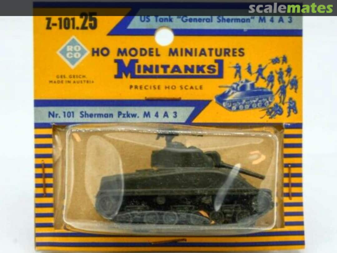 Boxart US Tank "General Sherman" M4 A3 Z-101 Roco Minitanks Boxart US Tank "General Sherman" M4 A3 Z-101 Roco Minitanks