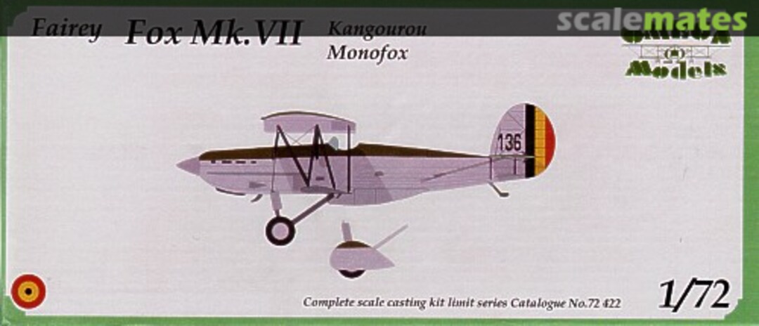 Boxart Fairey Fox Mk.VII 72422 Omega Models Boxart Fairey Fox Mk.VII 72422 Omega Models