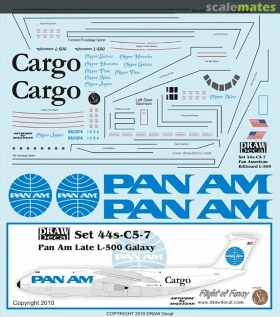 Boxart Pan Am L-500 Galaxy Billboard Scheme 44-C5-7 Draw Decal Boxart Pan Am L-500 Galaxy Billboard Scheme 44-C5-7 Draw Decal