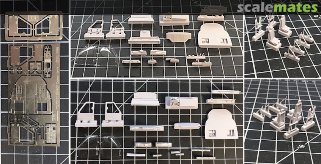 Contents Sikorsky SH-60F Ocean Hawk Cockpit Detail Set TC72130 HELI Resin Kits Contents Sikorsky SH-60F Ocean Hawk Cockpit Detail Set TC72130 HELI Resin Kits