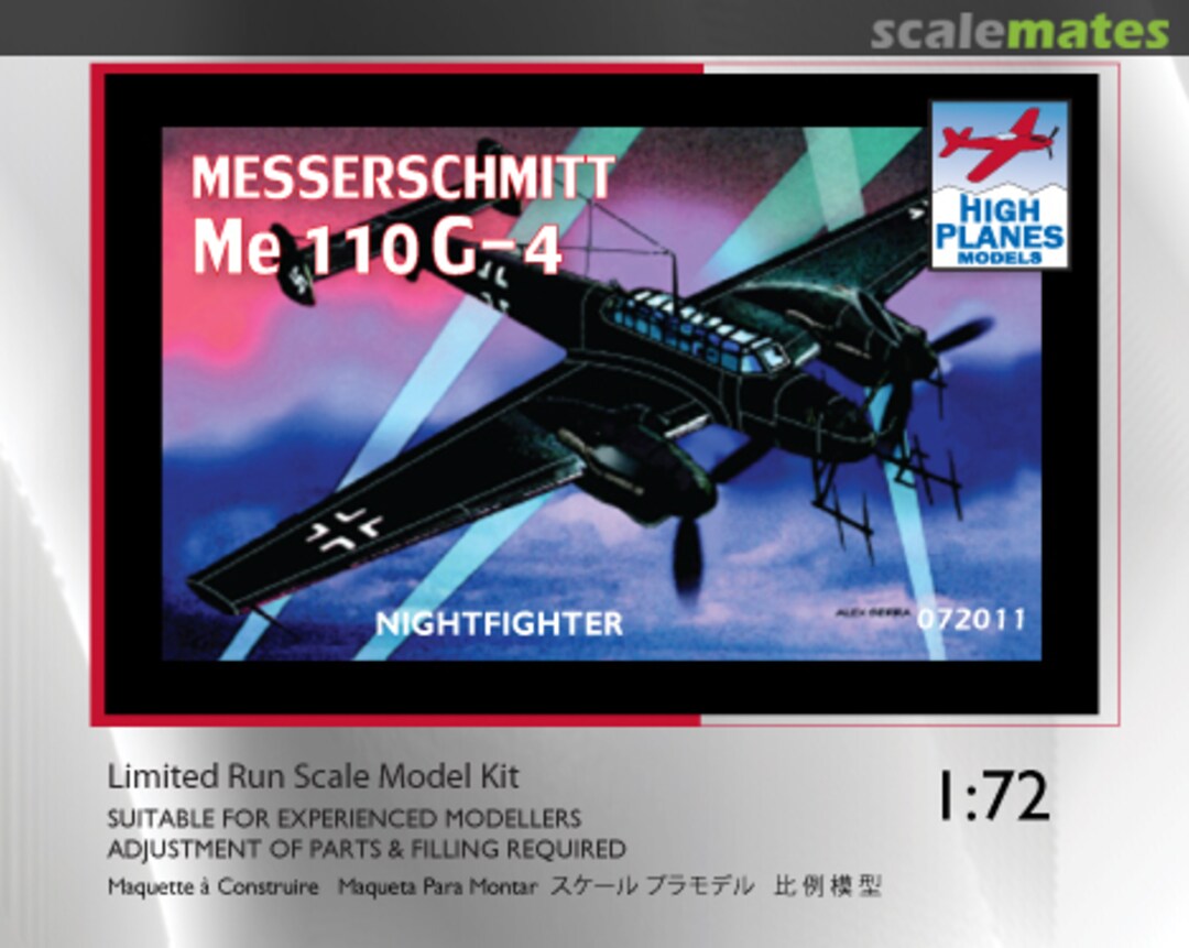 Boxart Messerschmitt Me 110G-4 072011 High Planes Models Boxart Messerschmitt Me 110G-4 072011 High Planes Models