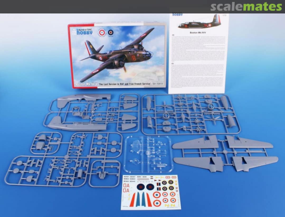 Contents Boston Mk.IV/V SH72413 Special Hobby