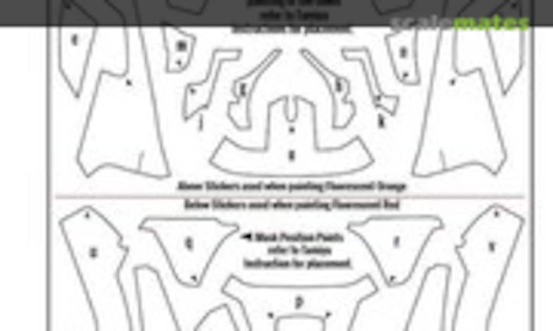 1:12 Pre-Cut Masking Sheet Repsol Honda RC213V (Zerodesigns ZD-PCMS-004)