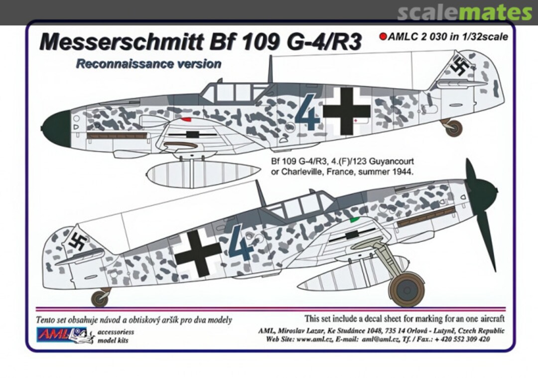 Boxart Messerschmitt Bf109 G-4/R3 AMLC2030 AML Boxart Messerschmitt Bf109 G-4/R3 AMLC2030 AML
