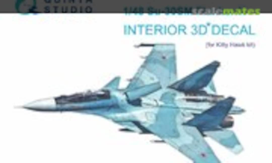 1:48 Su-30SM Flanker-H interior 3D decals (Quinta Studio QD48188) QD48188