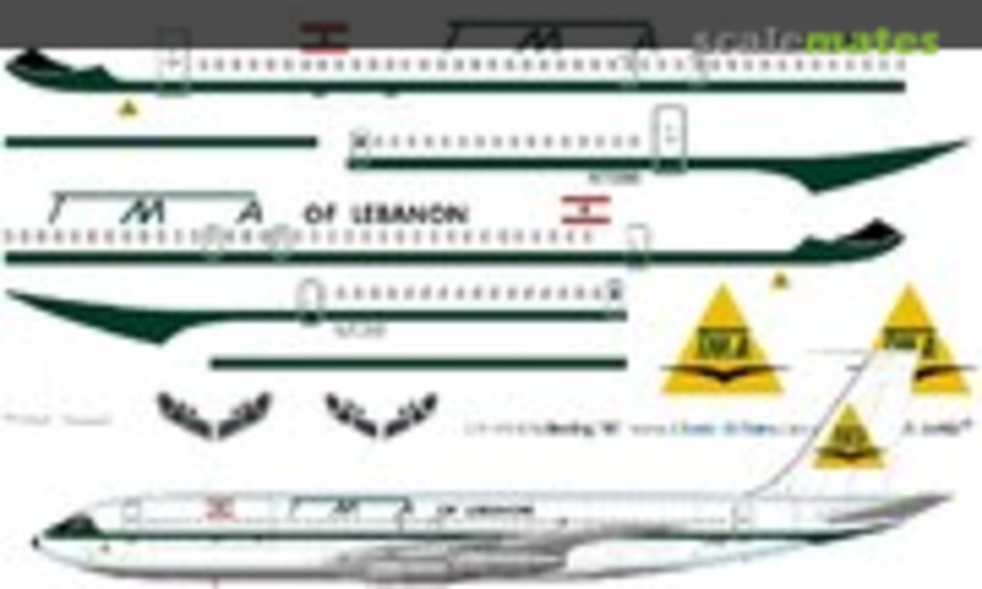 1:144 TMA Lebanon 707-300 (Classic Airlines CA144-616) CA144-616