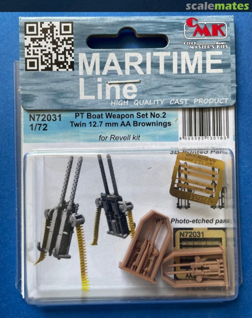 Boxart PT Boat Weapon Set No.2 - Twin 12.7 mm AA Brownings N72031 CMK Boxart PT Boat Weapon Set No.2 - Twin 12.7 mm AA Brownings N72031 CMK
