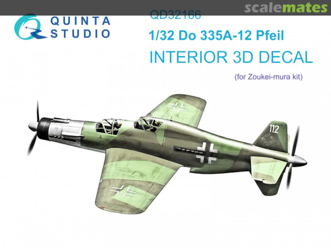 Boxart Do 335A-12 Pfeil interior 3D decals QD32166 Quinta Studio Boxart Do 335A-12 Pfeil interior 3D decals QD32166 Quinta Studio