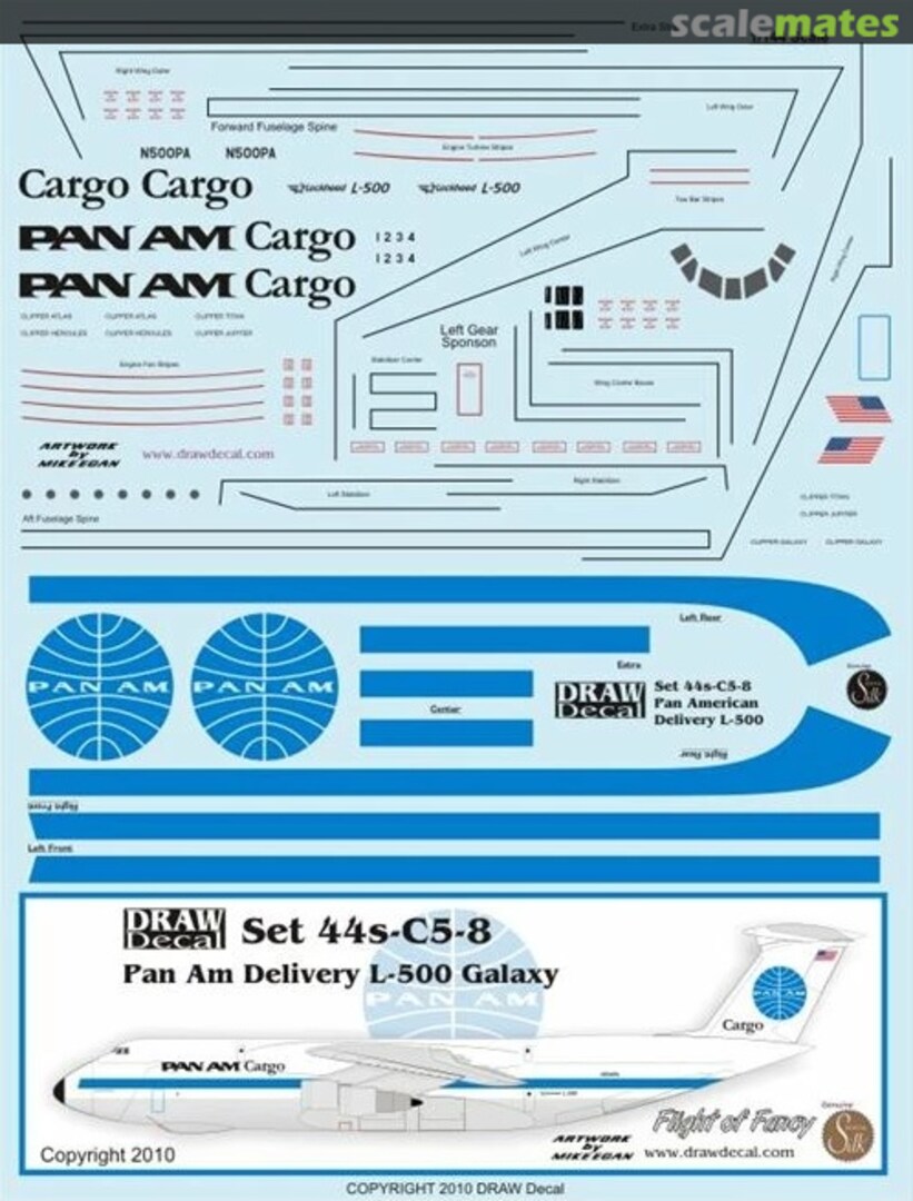 Boxart Pan Am L-500 Galaxy Delivery Scheme 44-C5-8 Draw Decal Boxart Pan Am L-500 Galaxy Delivery Scheme 44-C5-8 Draw Decal