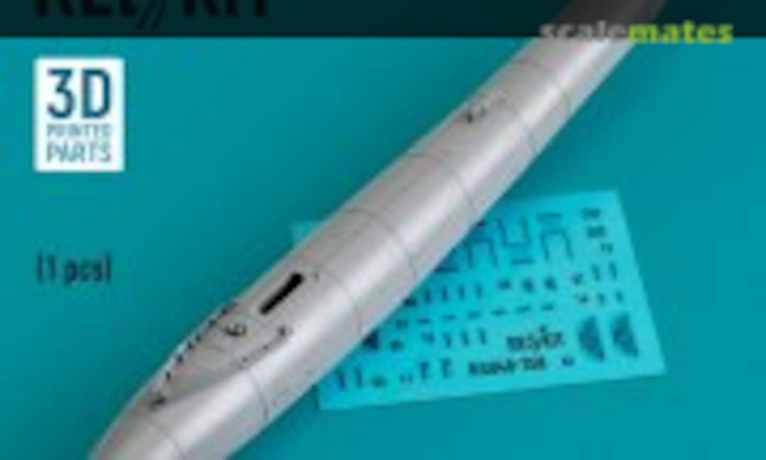 1:48 MiG-25 ventral fuel tank (5280 litre) (3D printed) (ResKit RSU48-0358)