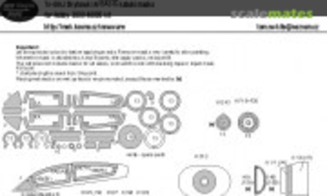 1:48 TA-4H/J Skyhawk IAF BASIC kabuki masks (New Ware NWAM1286) NWAM1286