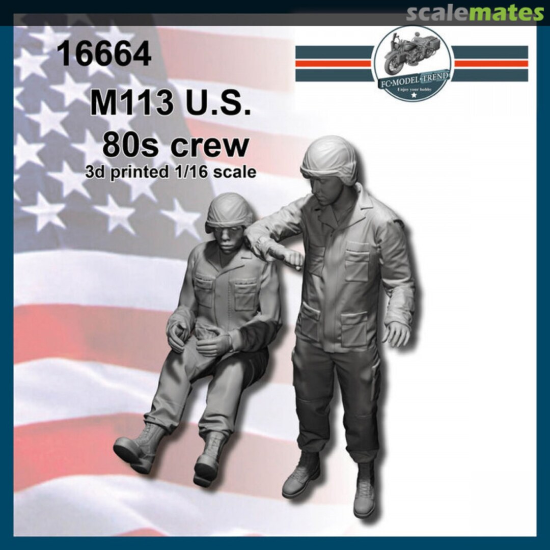 Boxart US army M113 crew 80s 16664 FC Model Trend Boxart US army M113 crew 80s 16664 FC Model Trend