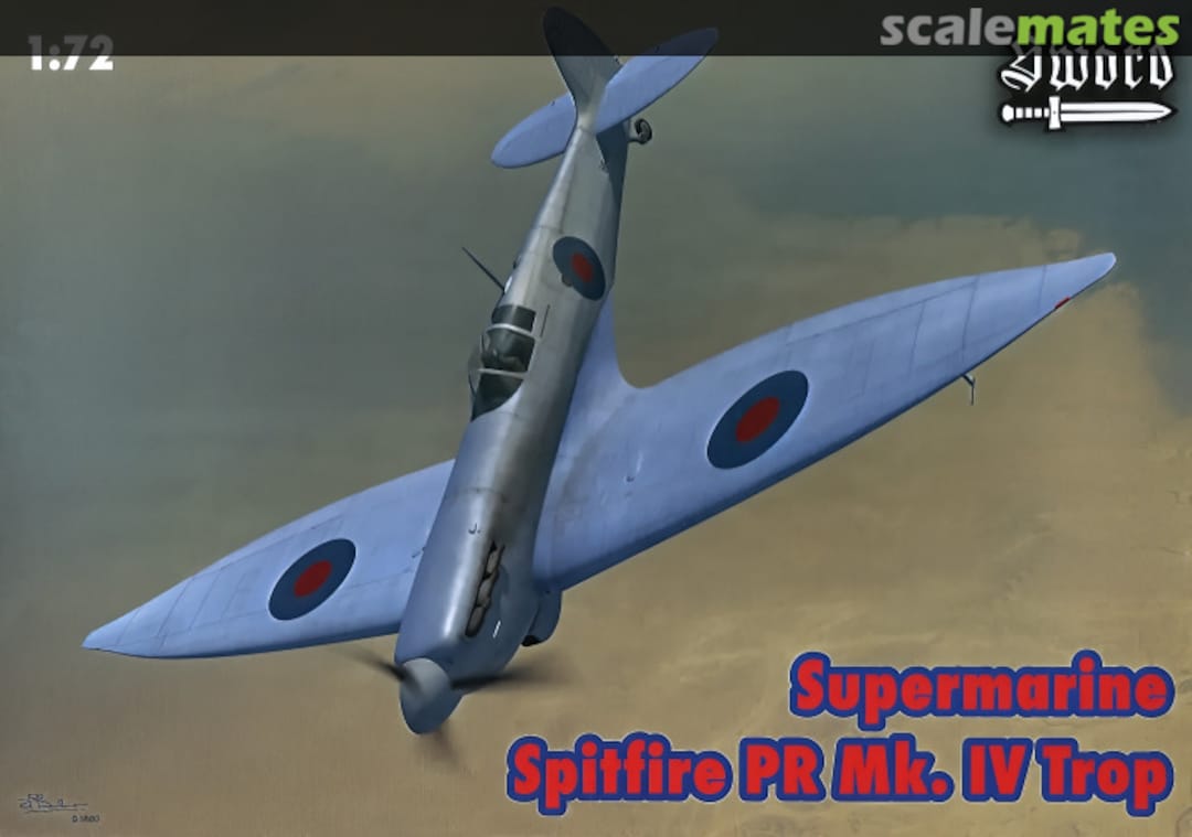 Boxart Supermarine Spitfire PR Mk.IV Trop SW72044 Sword Boxart Supermarine Spitfire PR Mk.IV Trop SW72044 Sword