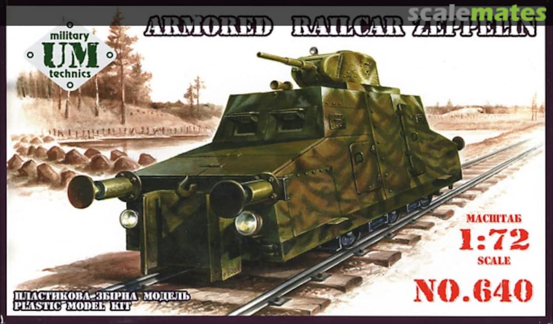 Boxart Armored Railcar Zeppelin 640 UM Military Technics