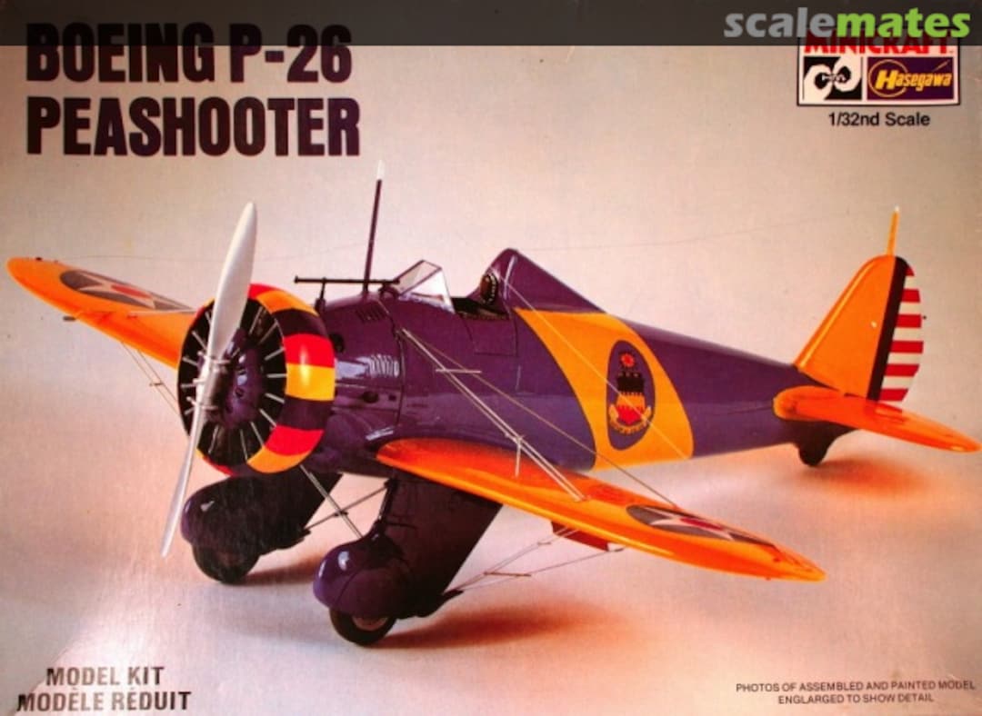Boxart Boeing P-26 Peashooter 1092 Minicraft Hasegawa Boxart Boeing P-26 Peashooter 1092 Minicraft Hasegawa