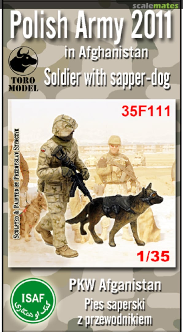 Boxart Polish Army in Afghanistan 2011 Soldier with Sapper-Dog 35F111 ToRo Model Boxart Polish Army in Afghanistan 2011 Soldier with Sapper-Dog 35F111 ToRo Model