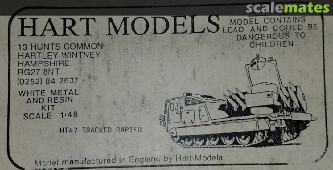 Boxart Tracked Rapier HT47 Hart Models Boxart Tracked Rapier HT47 Hart Models
