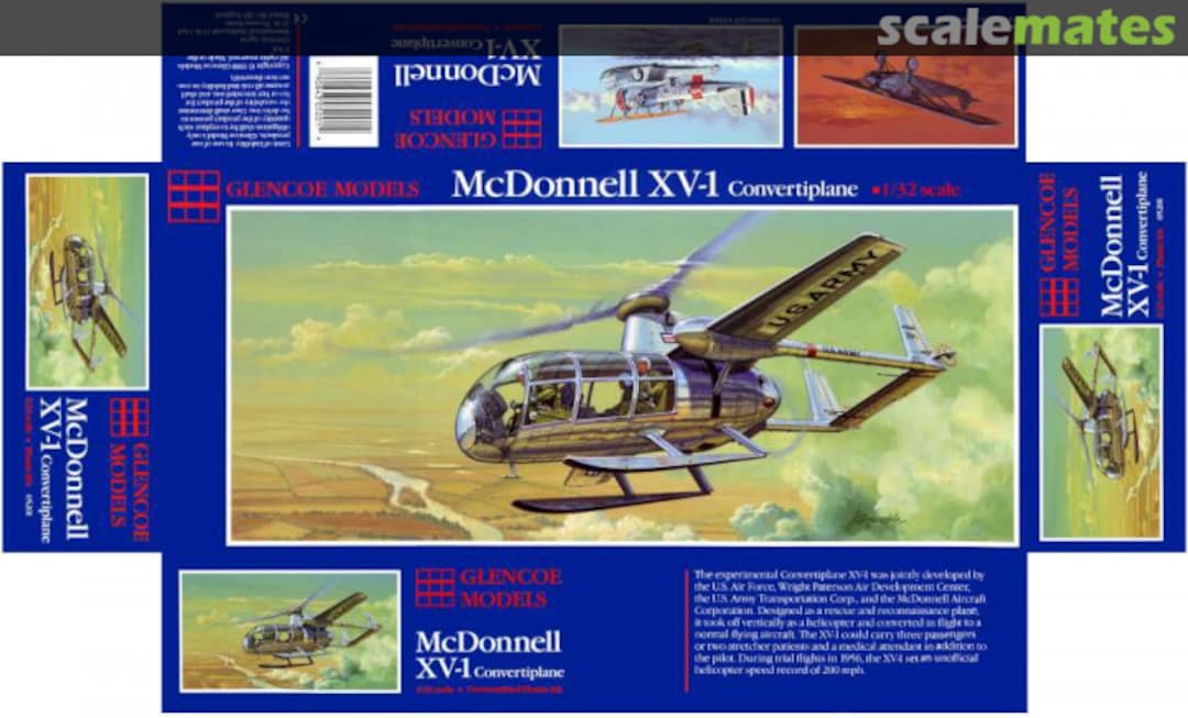 Boxart McDonnell XV-1 05201 Glencoe Models Boxart McDonnell XV-1 05201 Glencoe Models