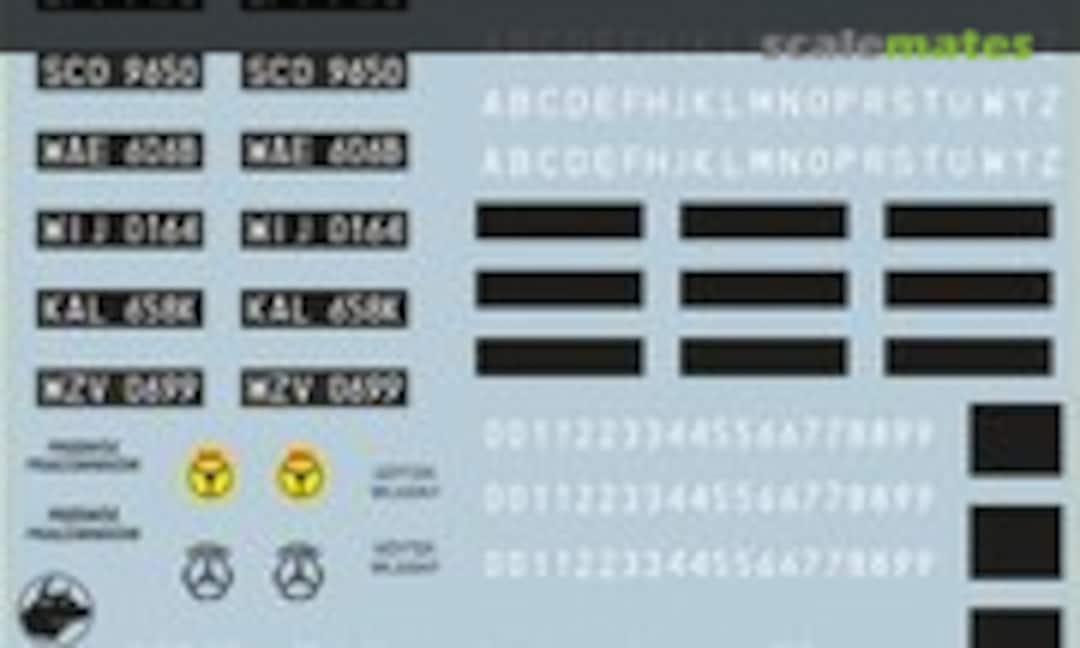 1:35 Polish Civilian Vehicles Registration Numbers 1976-2000 (ToRo Model 35D63) 35D63