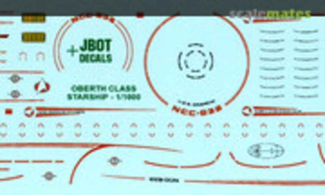 1:1000 Star Trek Oberth Class Grissom Decals (JBOT Decals 1000-08-79) 1000-08-79