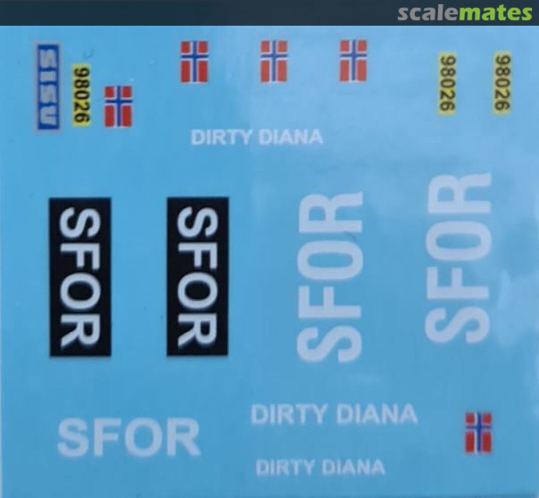 Boxart Norwegian SFOR "Pasi" decals COMDEC051 Combat Models