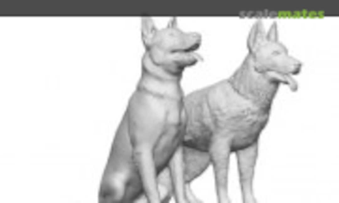 1:76 German Shepherds x2 (Modelu 31005-076) 31005-076