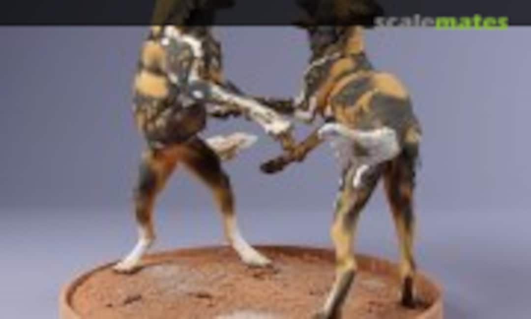 1:72 African wild dogs - playing (EMP3d 72130236) 72130236