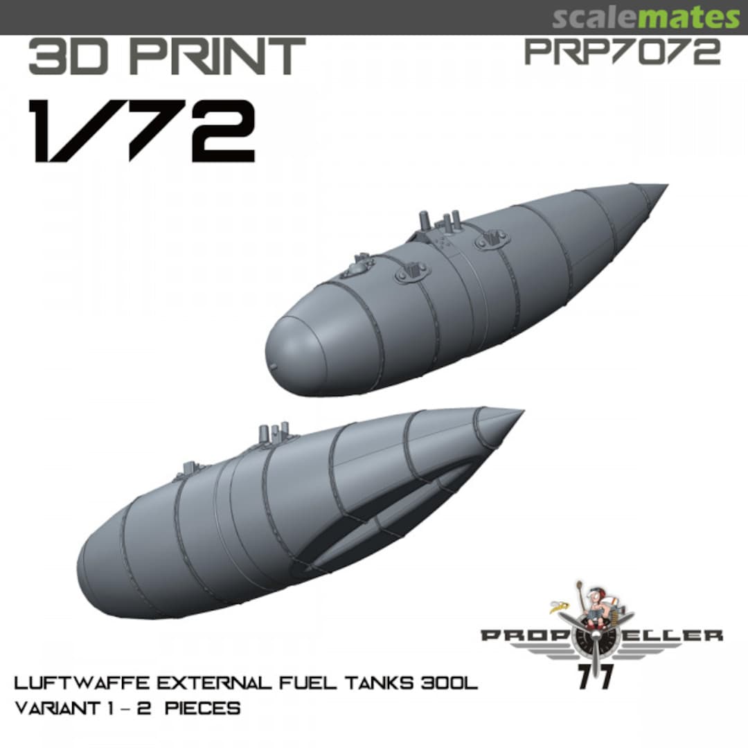 Boxart Luftwaffe External Fuel Tanks 300L PRP7072 77 Propeller Boxart Luftwaffe External Fuel Tanks 300L PRP7072 77 Propeller