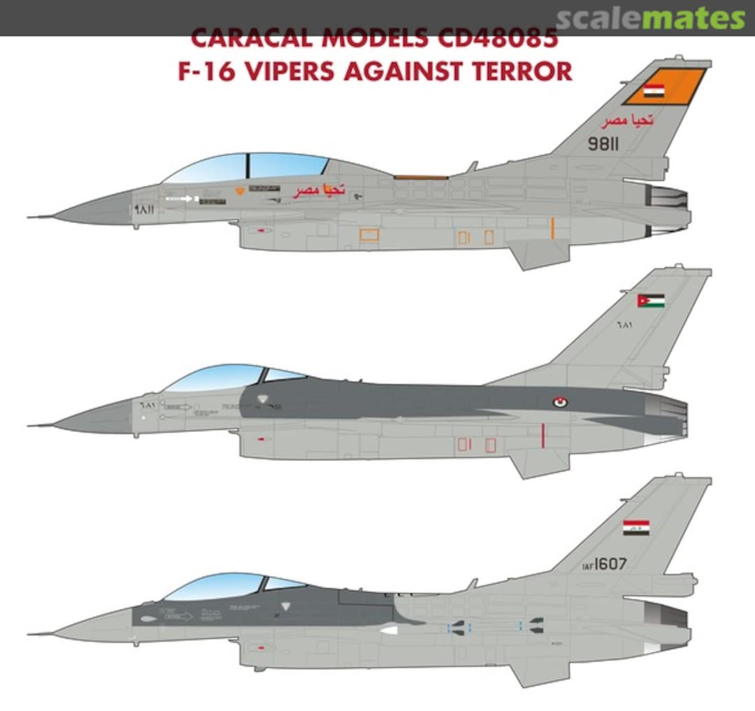 Boxart F-16 Vipers against terror CD48085 Caracal Models Boxart F-16 Vipers against terror CD48085 Caracal Models