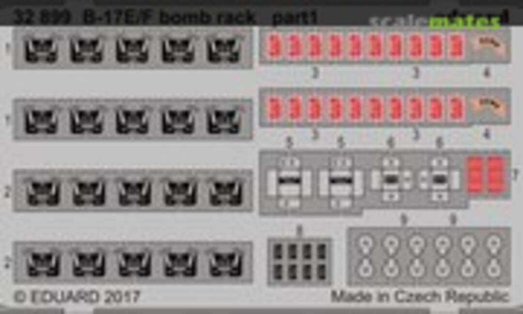 1:32 B-17E/F bomb rack (Eduard 32899) 32899