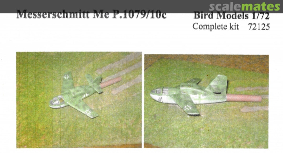Boxart Messerschmitt Me P.1079/10c 72125 Bird Models Boxart Messerschmitt Me P.1079/10c 72125 Bird Models