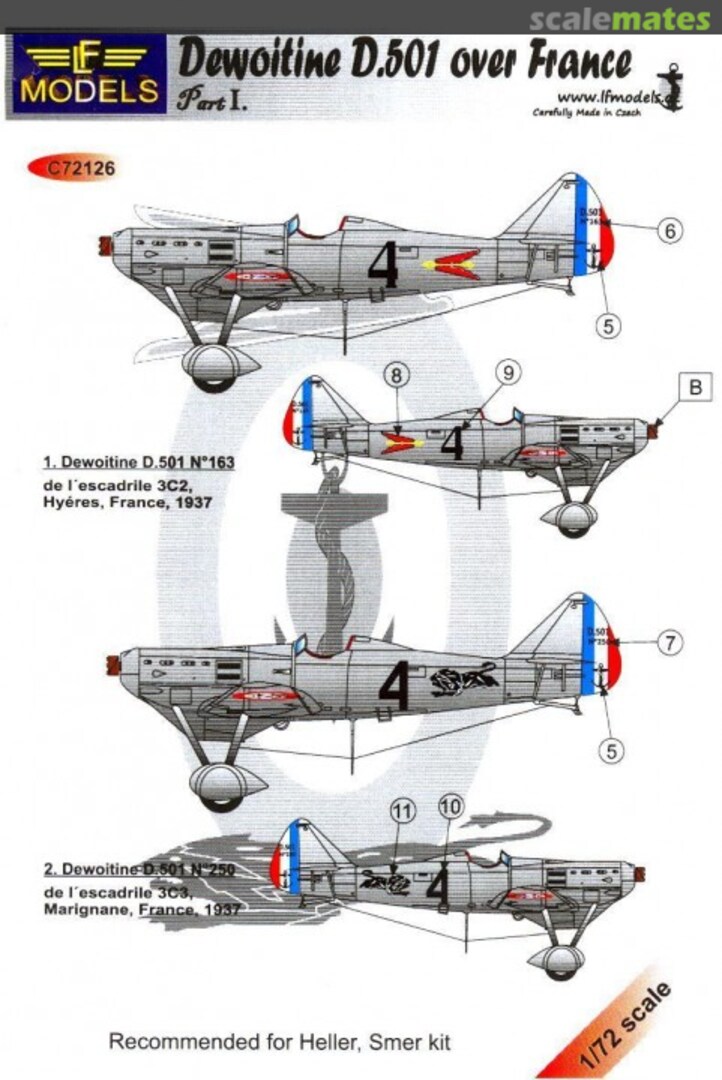 Boxart Dewoitine D.501 Over France Part 1 C72126 LF Models Boxart Dewoitine D.501 Over France Part 1 C72126 LF Models