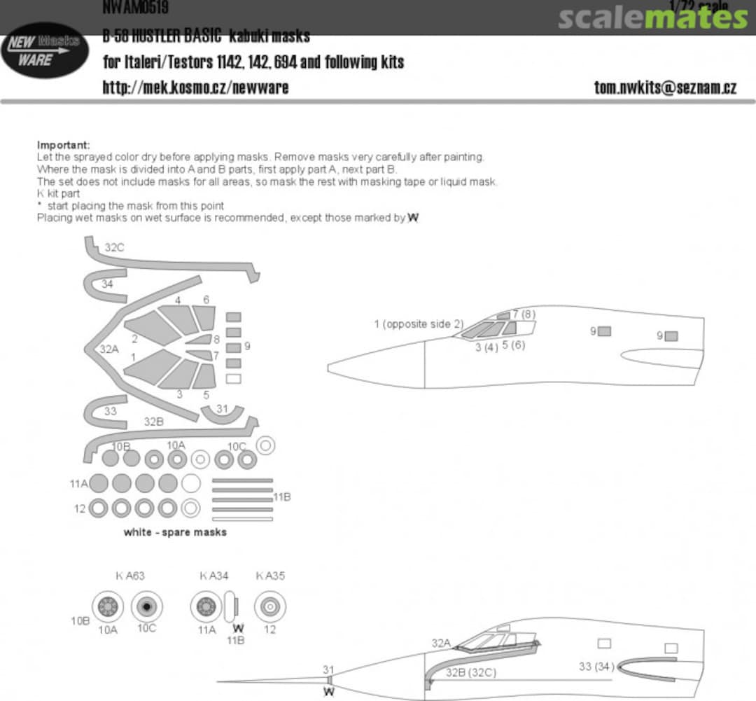 Boxart B-58 Hustler BASIC kabuki masks NWAM0519 New Ware Boxart B-58 Hustler BASIC kabuki masks NWAM0519 New Ware
