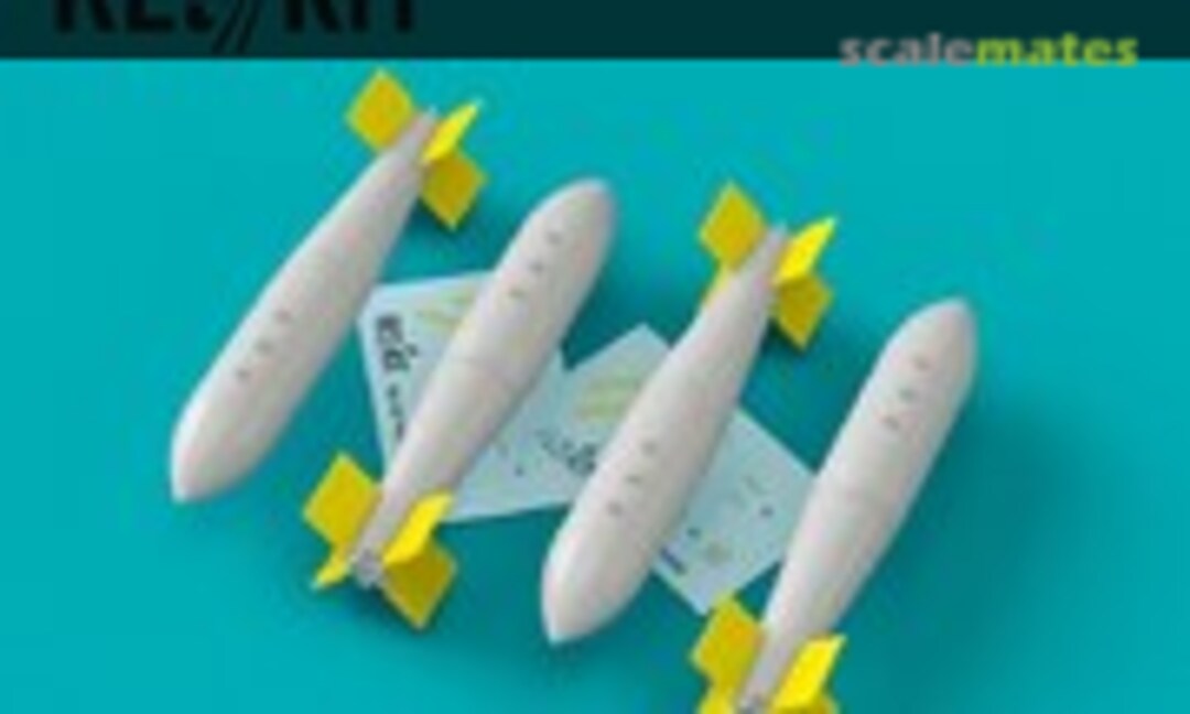 1:72 1000 lb Free-fall Bomb w/Tail Type 114 & Tail Fuze No.947 (ResKit RS72-0187) RS72-0187