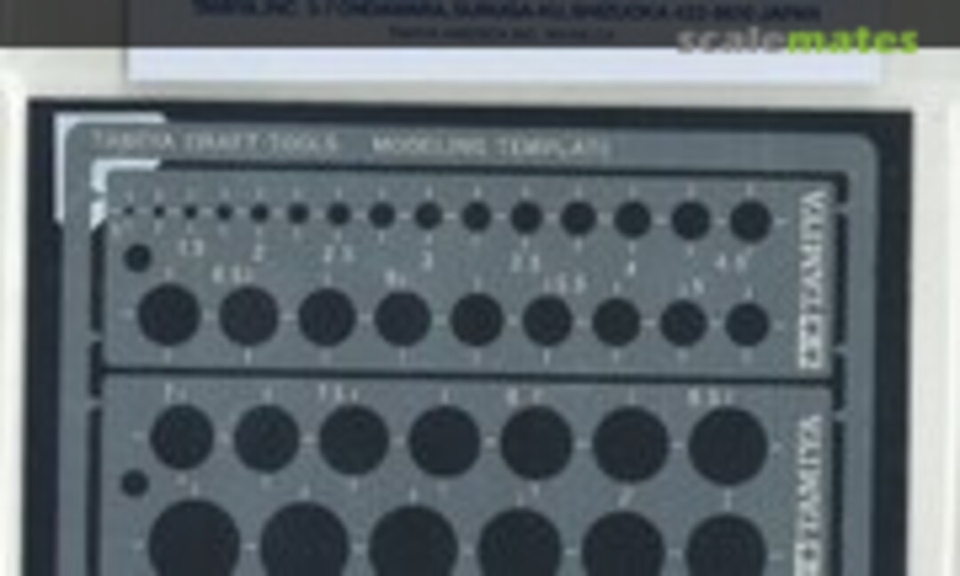 No Modelling Template (Round, 1-12.5mm) (Tamiya 74150) 74150