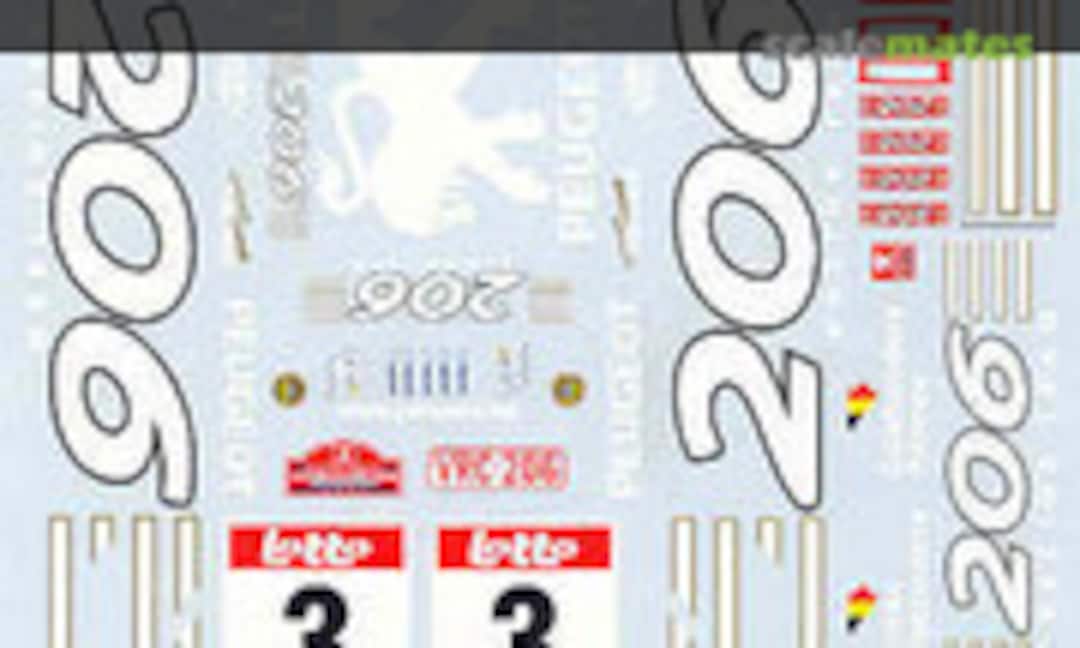1:24 PEUGEOT 206 WRC (Renaissance TK24/099)