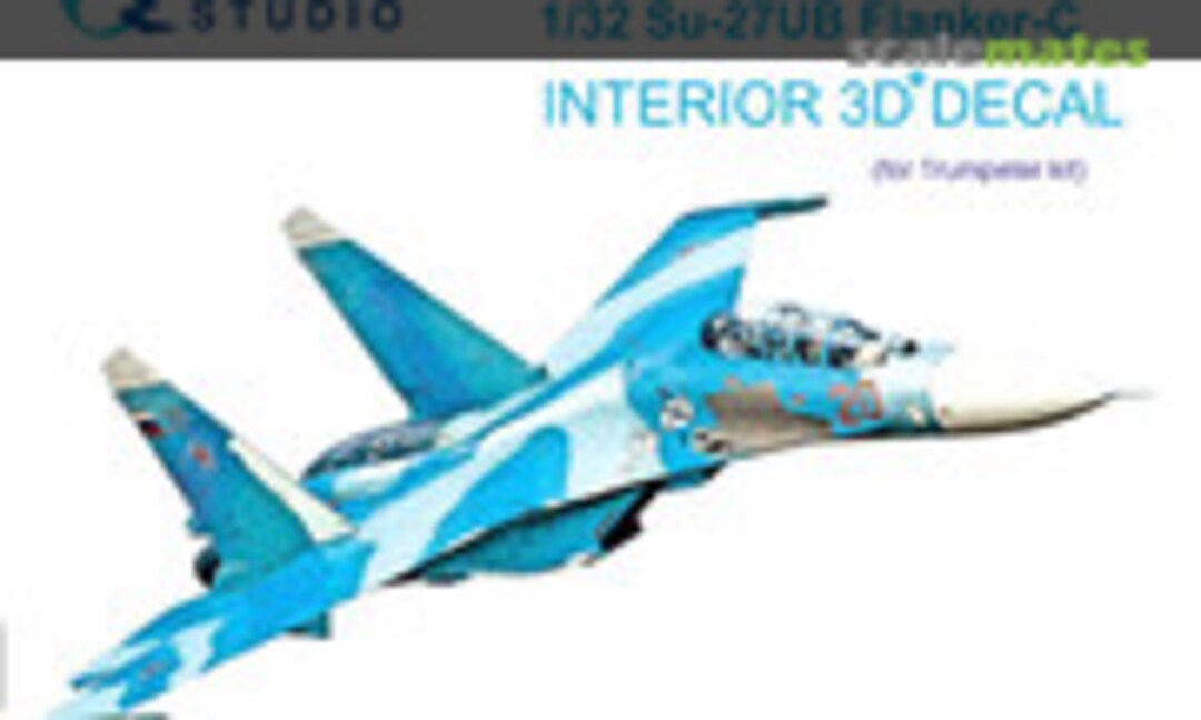 1:32 Su-27UB Flanker-C interior 3D decals (Quinta Studio QD32072) QD32072