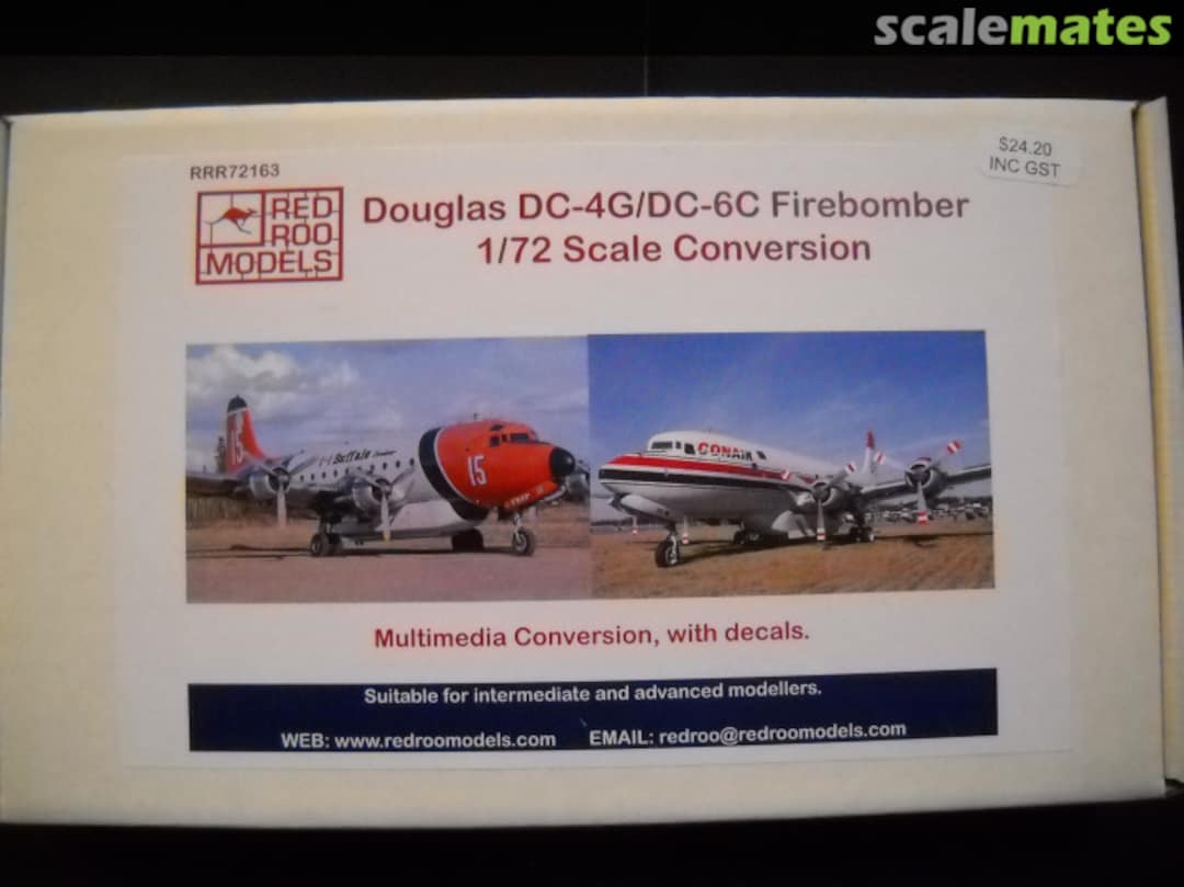 Boxart Douglas DC-4G/DC-6C Firebomber Conversion RRR72163 Red Roo Models Boxart Douglas DC-4G/DC-6C Firebomber Conversion RRR72163 Red Roo Models