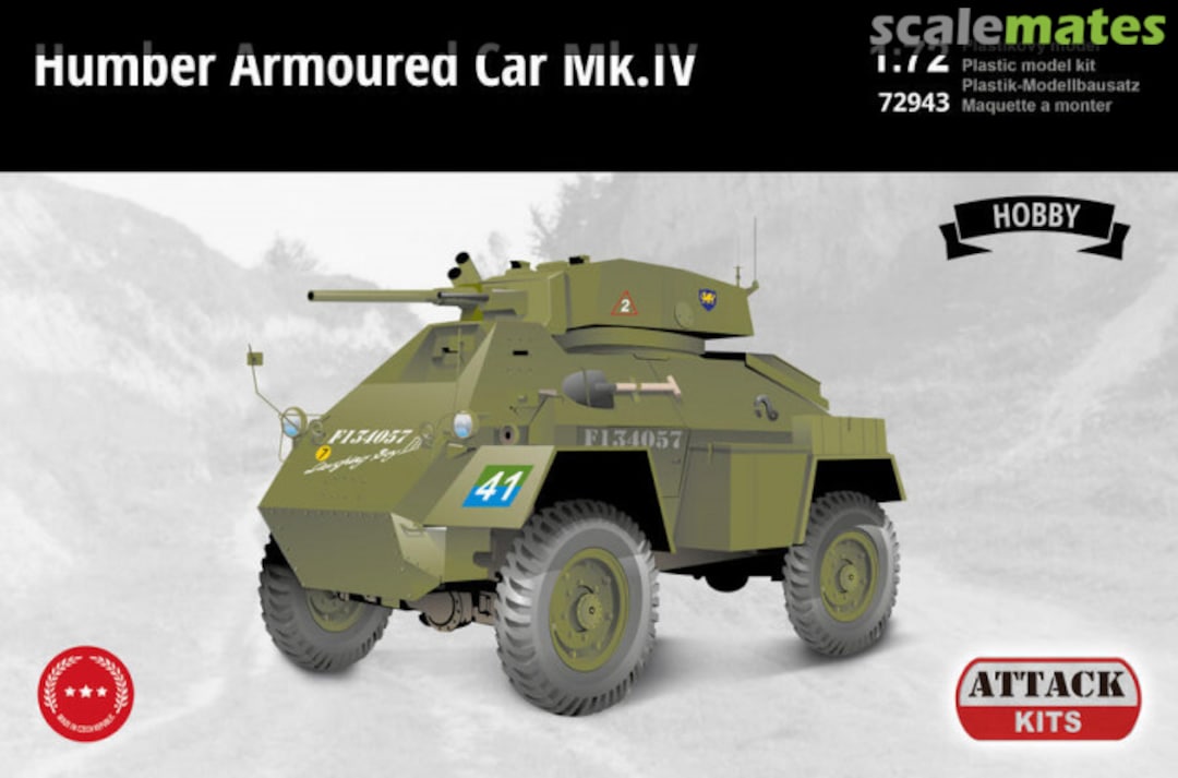 Boxart Humber Armoured Car Mk. IV 72943 Attack Hobby Kits Boxart Humber Armoured Car Mk. IV 72943 Attack Hobby Kits