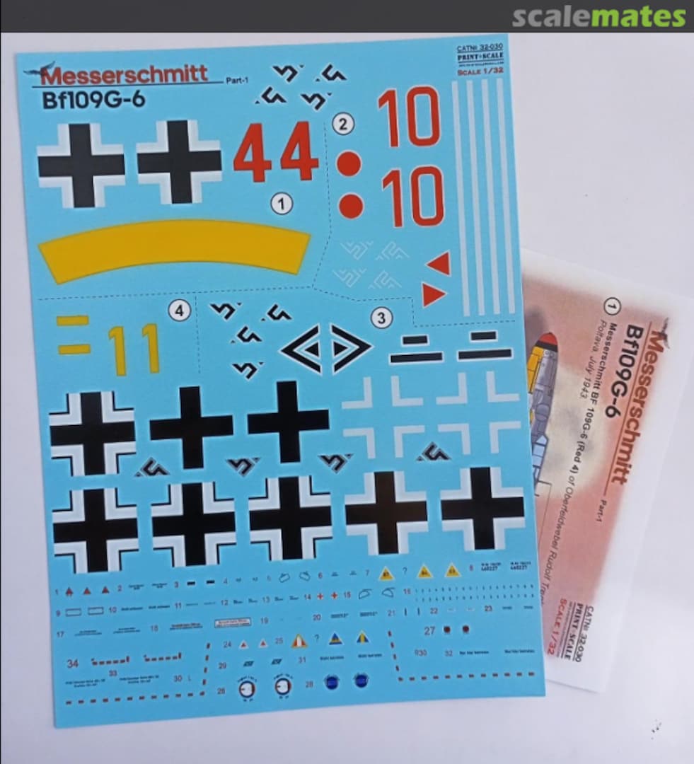 Boxart Messerschmitt Bf-109G-6 32-030 Print Scale Boxart Messerschmitt Bf-109G-6 32-030 Print Scale