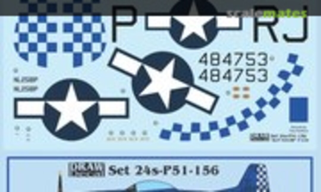 1:24 “RJ-P N251BP” P-51D (Draw Decal 24-P51-156) 24-P51-156