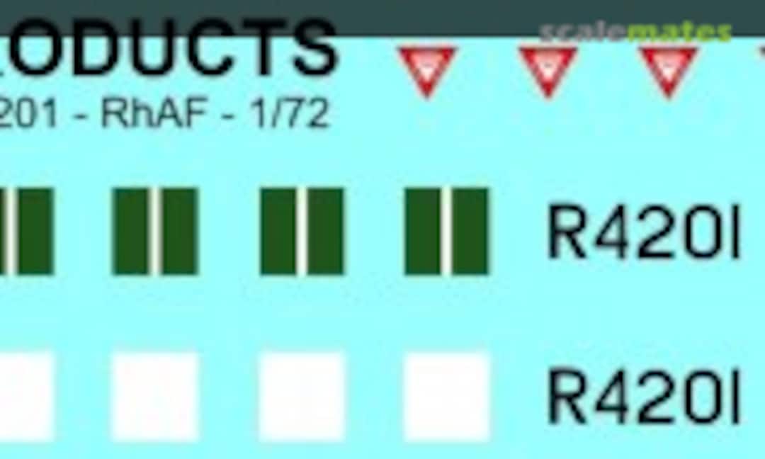 1:72 Rhodesian Air Force Vampire FB.9 R4201 (Viper Decal Products MAF72001) MAF72001