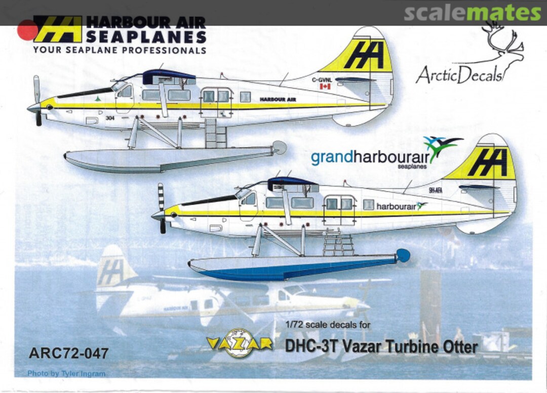 Boxart DHC-3T Vazar Turbine Otter Grandharbour Air 72047 Arctic Decals Boxart DHC-3T Vazar Turbine Otter Grandharbour Air 72047 Arctic Decals